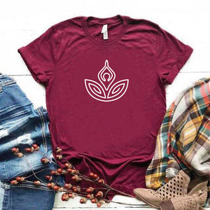 Camisa estampada tipo T- shirt Flor Yoga