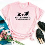 Camisa estampada tipo T- shirt hakuna matata vive y sé feliz