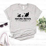 Camisa estampada tipo T- shirt hakuna matata vive y sé feliz