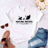 Camisa estampada tipo T- shirt hakuna matata vive y sé feliz