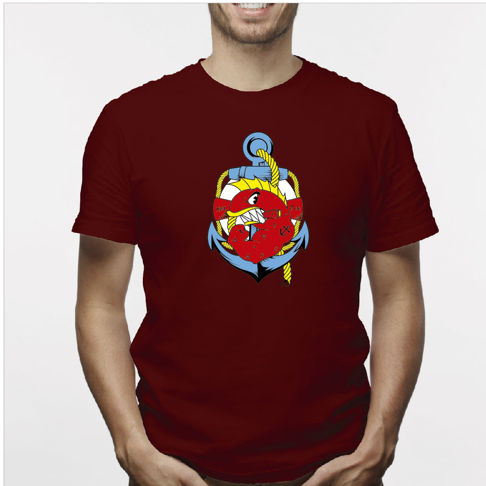 Camisa estampada para hombre  tipo T-shirt HELL FISH