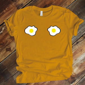 Camiseta Estampada T-shirt Huevo fritos Estrellados