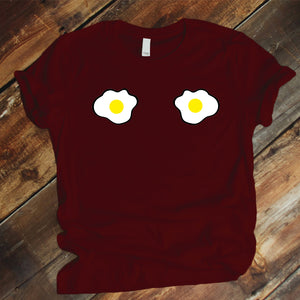 Camiseta Estampada T-shirt Huevo fritos Estrellados