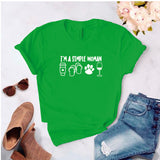 Camisa estampada tipo T- shirt I am Simple Woman (2)