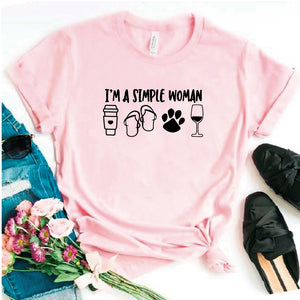 Camisa estampada tipo T- shirt I am Simple Woman (2)