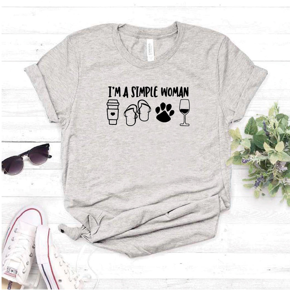 Camisa estampada tipo T- shirt I am Simple Woman (2)