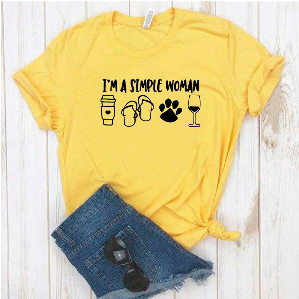 Camisa estampada tipo T- shirt I am Simple Woman (2)