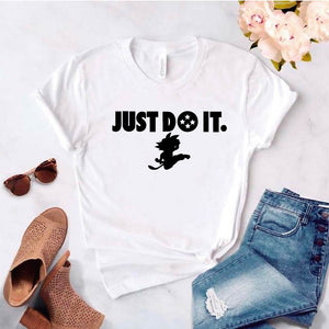 Camisa estampada tipo T- shirt Just do it!goku