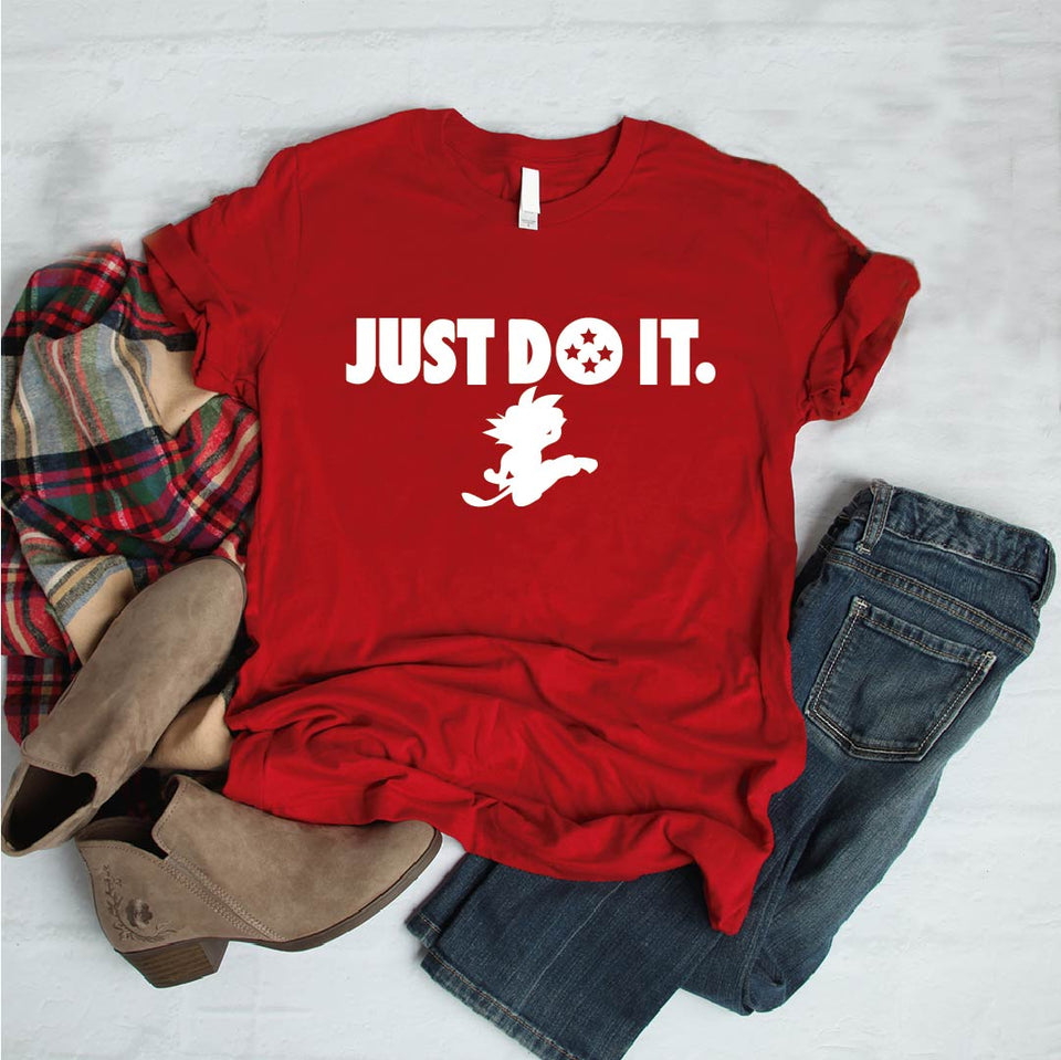 Camisa estampada tipo T- shirt Just do it!goku