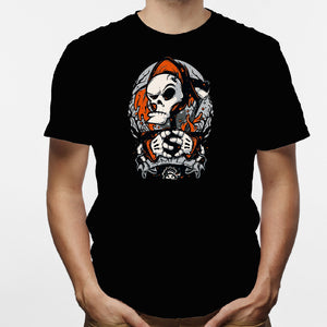 Camisa estampada en algodón para hombre tipo T-shirt la muerte
