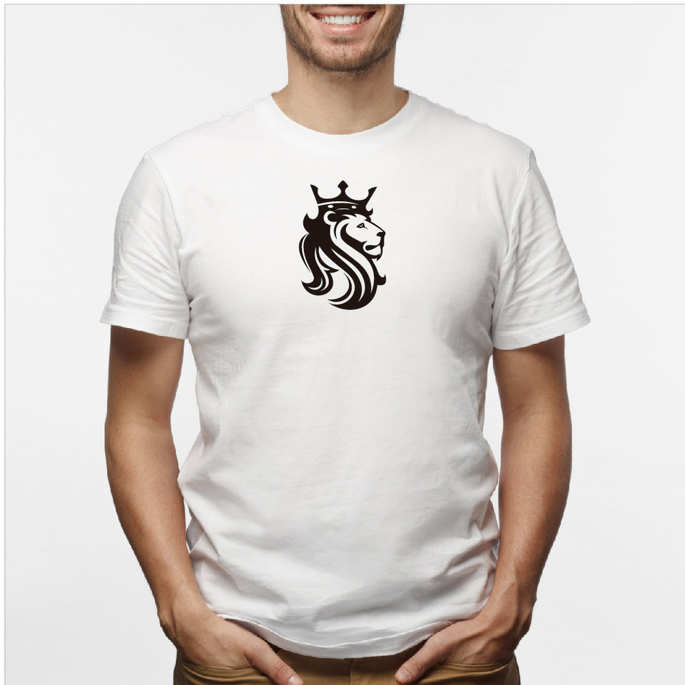 Camisa estampada para hombre  tipo T-shirt leon rey