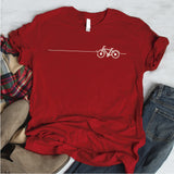 Camisa estampada  tipo T-shirt Linea bicicleta