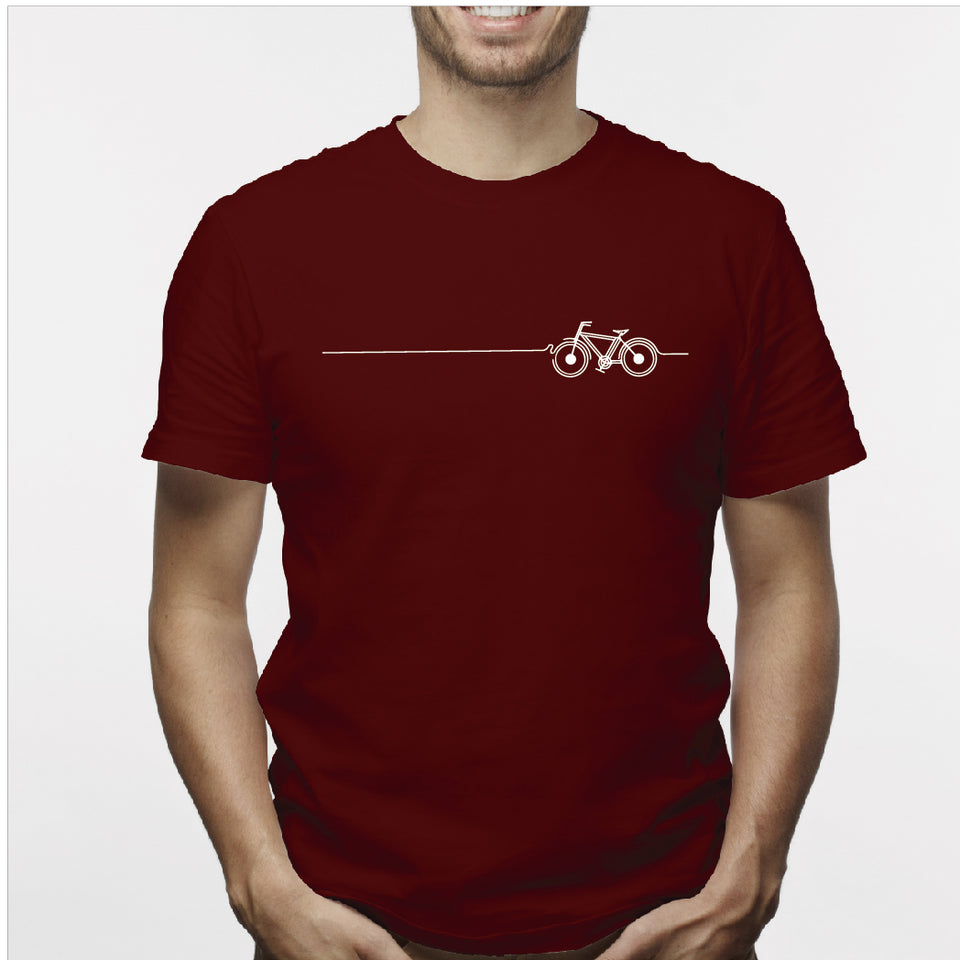 Camisa estampada para hombre  tipo T-shirt Linea bicicleta