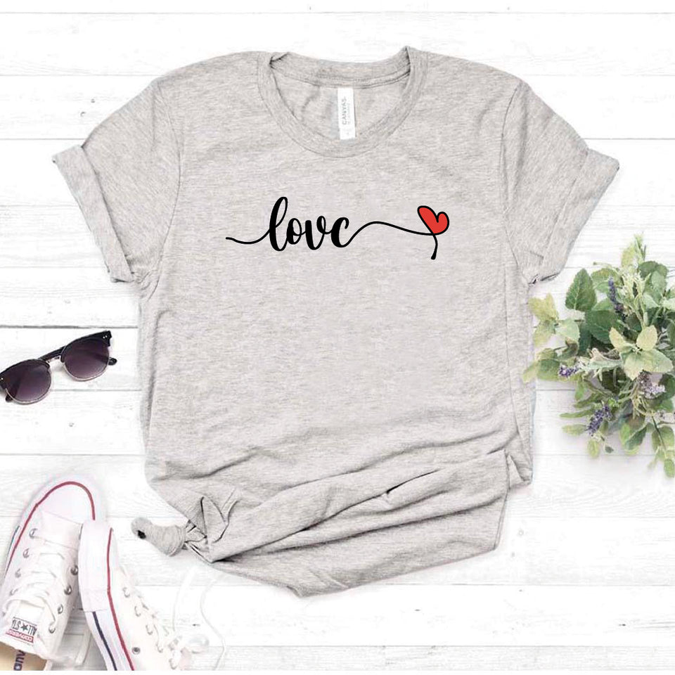 Camisa estampada tipo T- shirt love seguido corazon