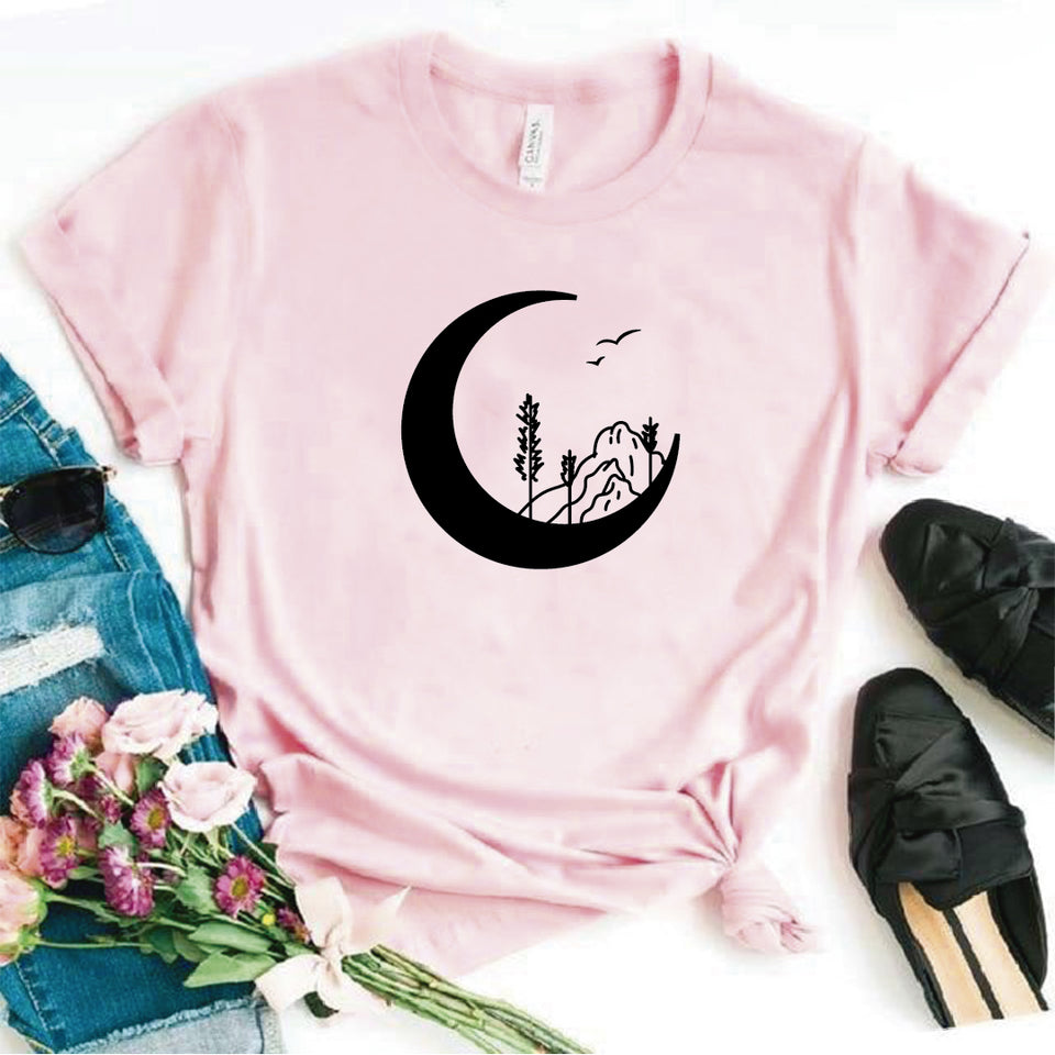 Camisa estampada  tipo T-shirt LUNA MONTAÑA