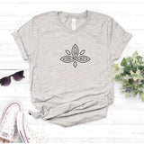 Camisa estampada tipo T- shirt Mandala tres Hojas