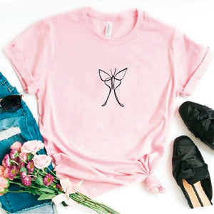 Camisa estampada tipo T- shirt mariposa