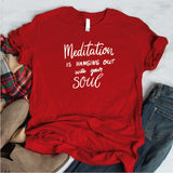 Camisa estampada tipo T- shirt Meditation is...