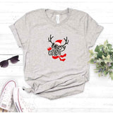 Camisa estampada  tipo T-shirt navidad merry christmas