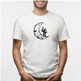 Camisa estampada para hombre  tipo T-shirt Minero Lunar