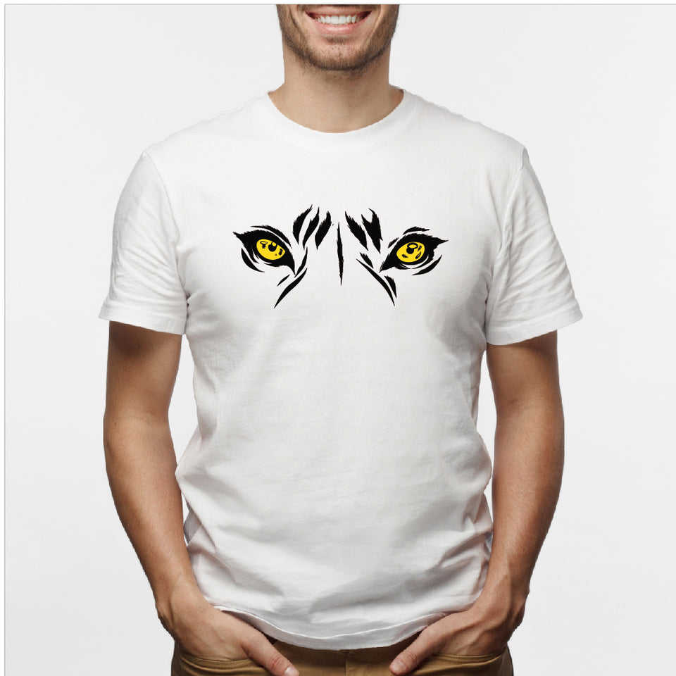 Camisa estampada para hombre  tipo T-shirt Mirada Tigre
