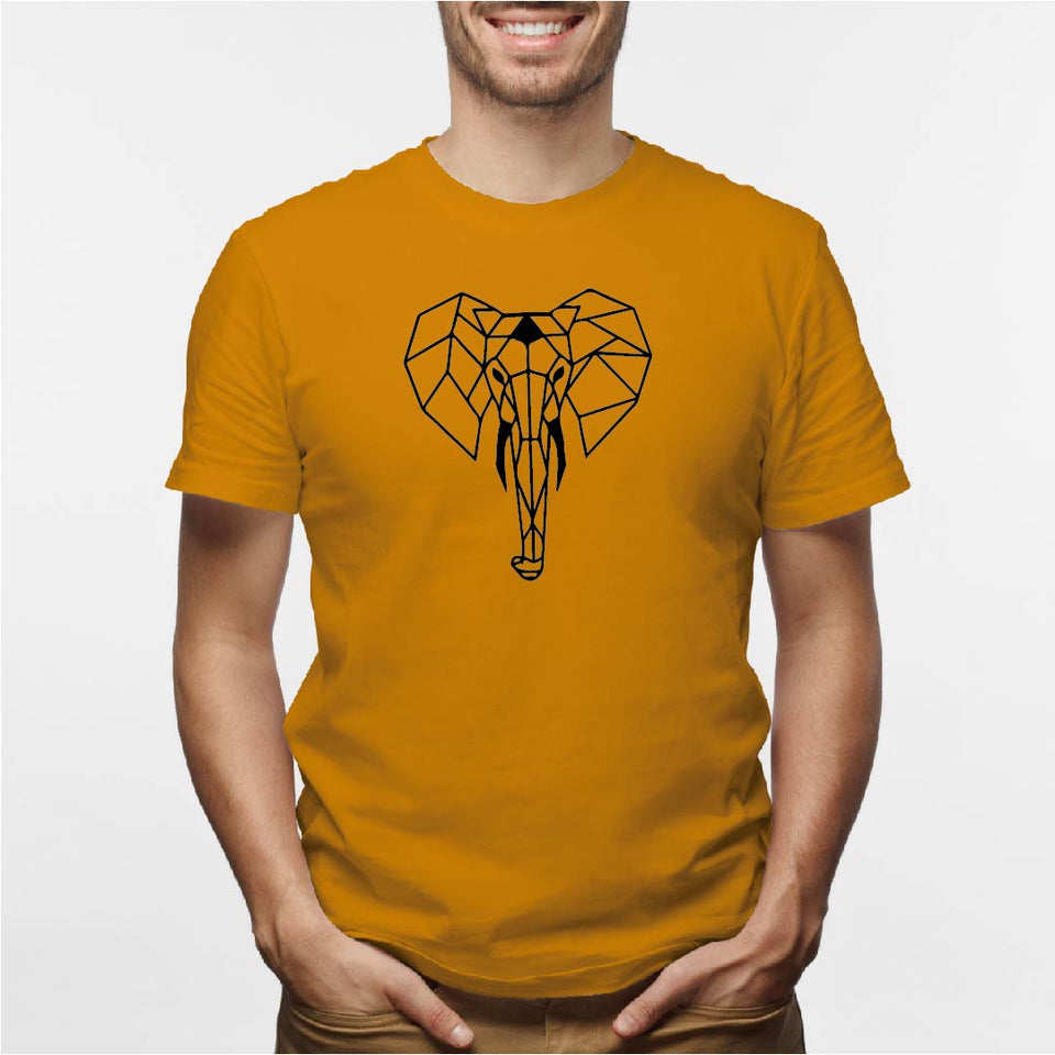 Camisa estampada tipo T- shirt Elefante (geométrico) Hombre