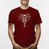 Camisa estampada tipo T- shirt Elefante (geométrico) Hombre