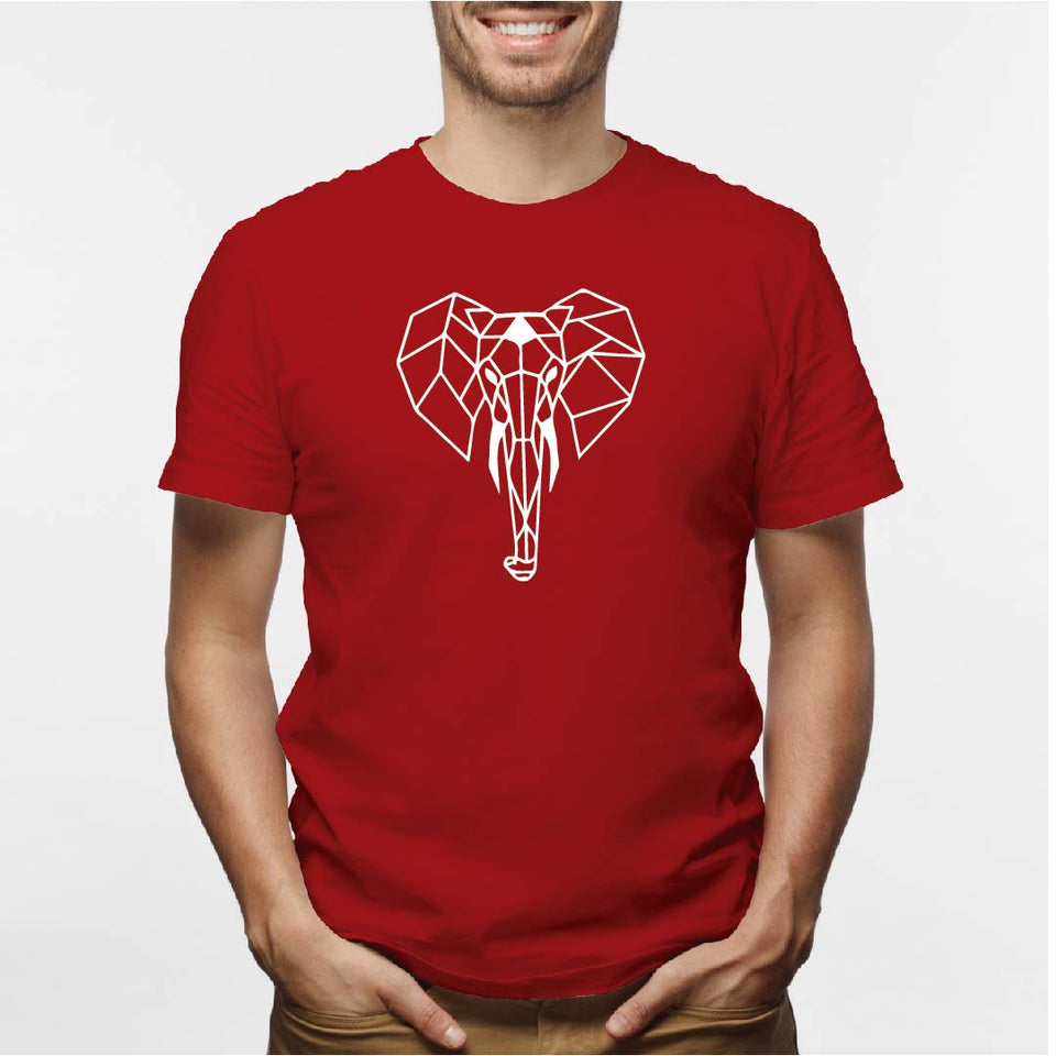 Camisa estampada tipo T- shirt Elefante (geométrico) Hombre