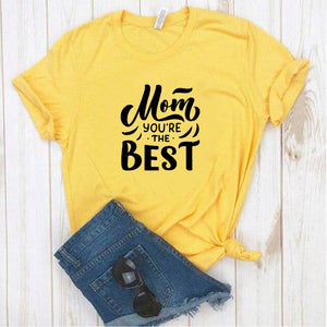 Camisa estampada tipo T- shirt mom you are the best