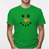 Camisa estampada para hombre  tipo T-shirt (NAVIDAD) muñeco de nieve