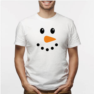 Camisa estampada para hombre  tipo T-shirt (NAVIDAD) muñeco de nieve
