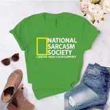 Camisa estampada tipo T-shirt NATIONAL SARCASM (DAMA)
