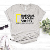 Camisa estampada tipo T-shirt NATIONAL SARCASM (DAMA)