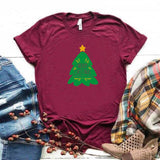 Camisa estampada  tipo T-shirt (navidad) arbolito