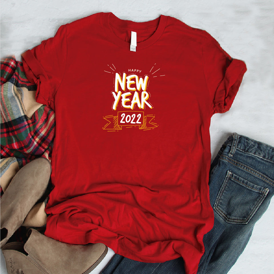 Camisa estampada  tipo T-shirt (navidad) new year 2022