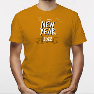 Camisa estampada para hombre  tipo T-shirt (NAVIDAD) new year 2022