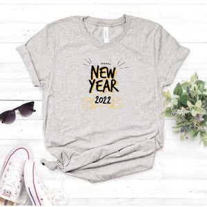 Camisa estampada  tipo T-shirt (navidad) new year 2022