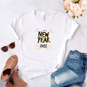 Camisa estampada  tipo T-shirt (navidad) new year 2022