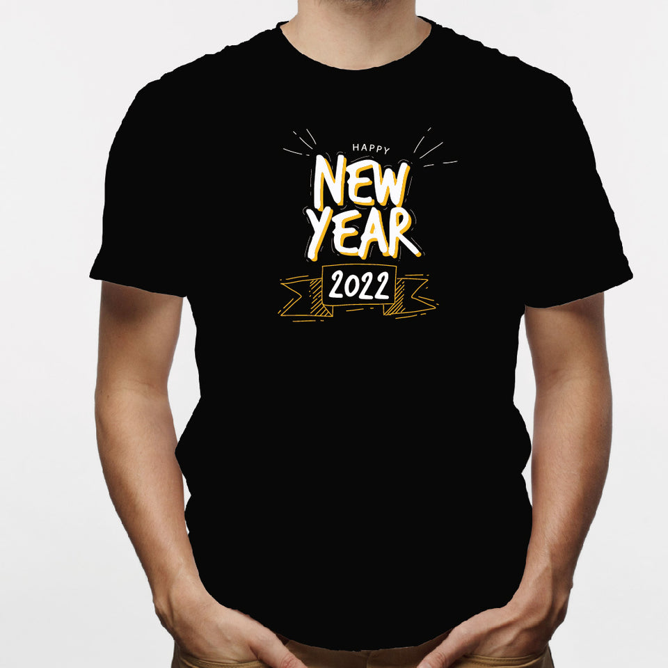 Camisa estampada para hombre  tipo T-shirt (NAVIDAD) new year 2022