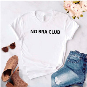 Camisa estampada tipo T- shirt No Bra Club