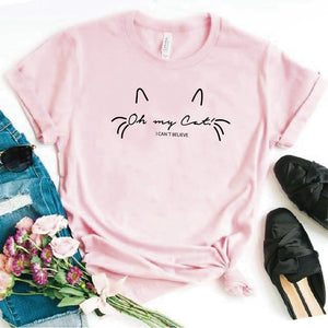 Camisa estampada  tipo T-shirt OH MY CAT