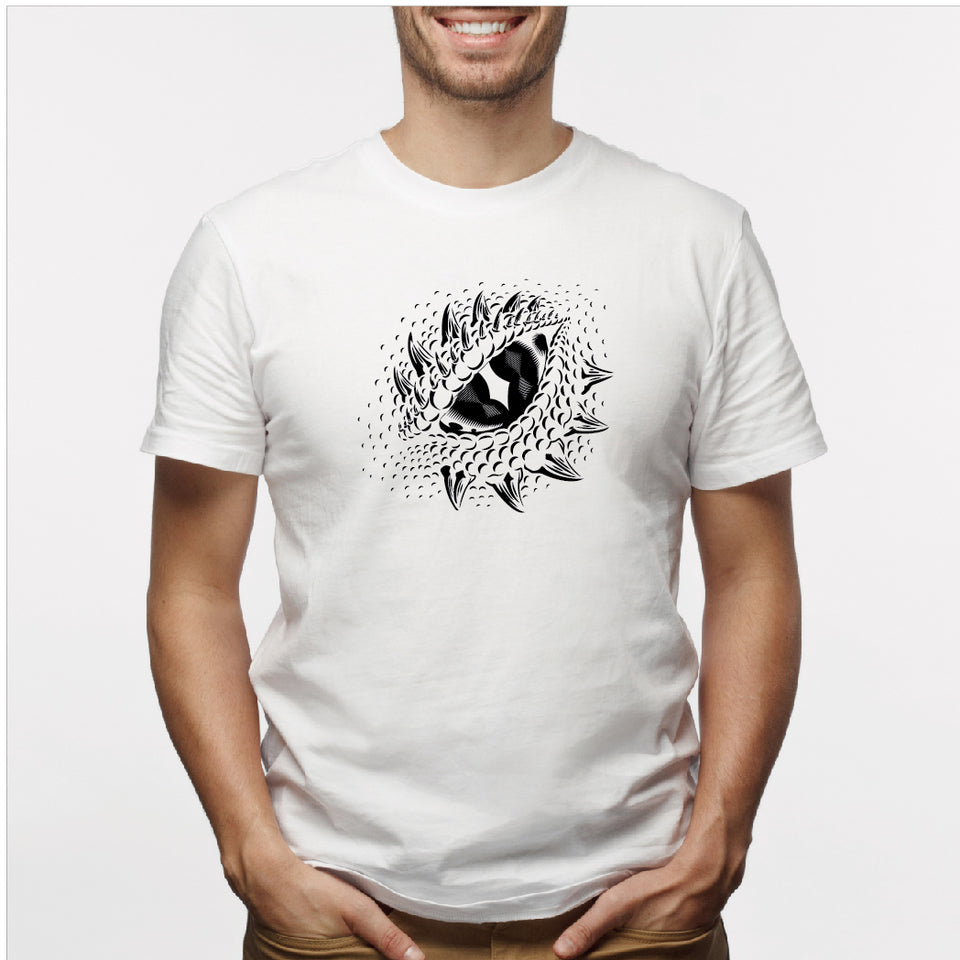 Camisa estampada para hombre  tipo T-shirt Ojo Dragón