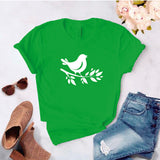 Camisa estampada tipo T- shirt Pajarito en rama 1