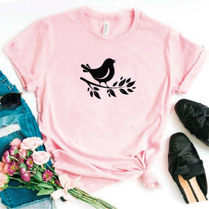 Camisa estampada tipo T- shirt Pajarito en rama 1