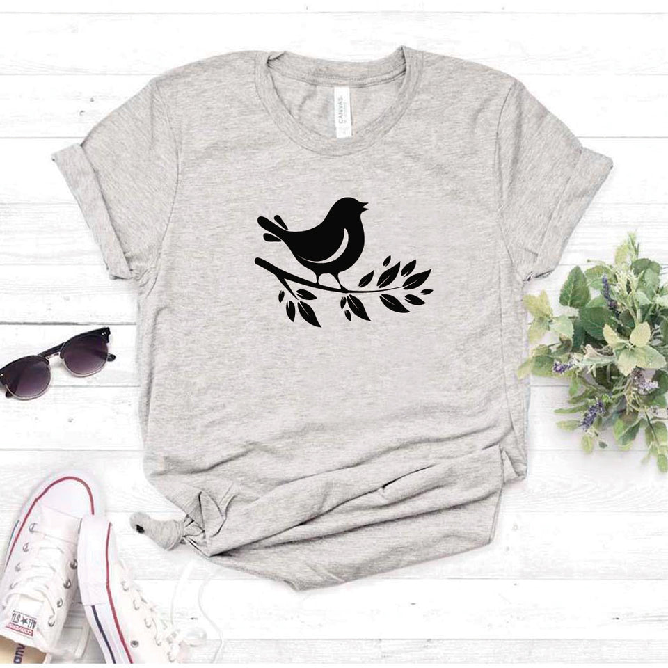 Camisa estampada tipo T- shirt Pajarito en rama 1