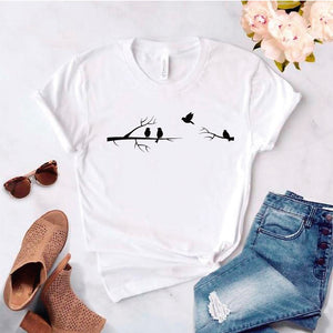 Camisa estampada tipo T- shirt 4 aves en rama