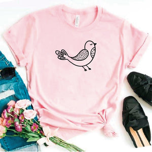 Camisa estampada tipo T- shirt Pajaro Caricatura 4