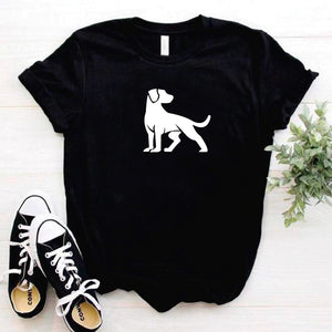 Camisa estampada tipo T- shirt Perro Mirando atras