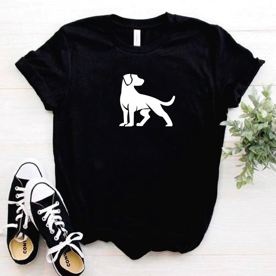 Camisa estampada tipo T- shirt Perro Mirando atras