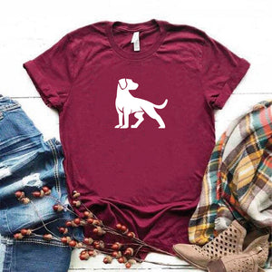 Camisa estampada tipo T- shirt Perro Mirando atras